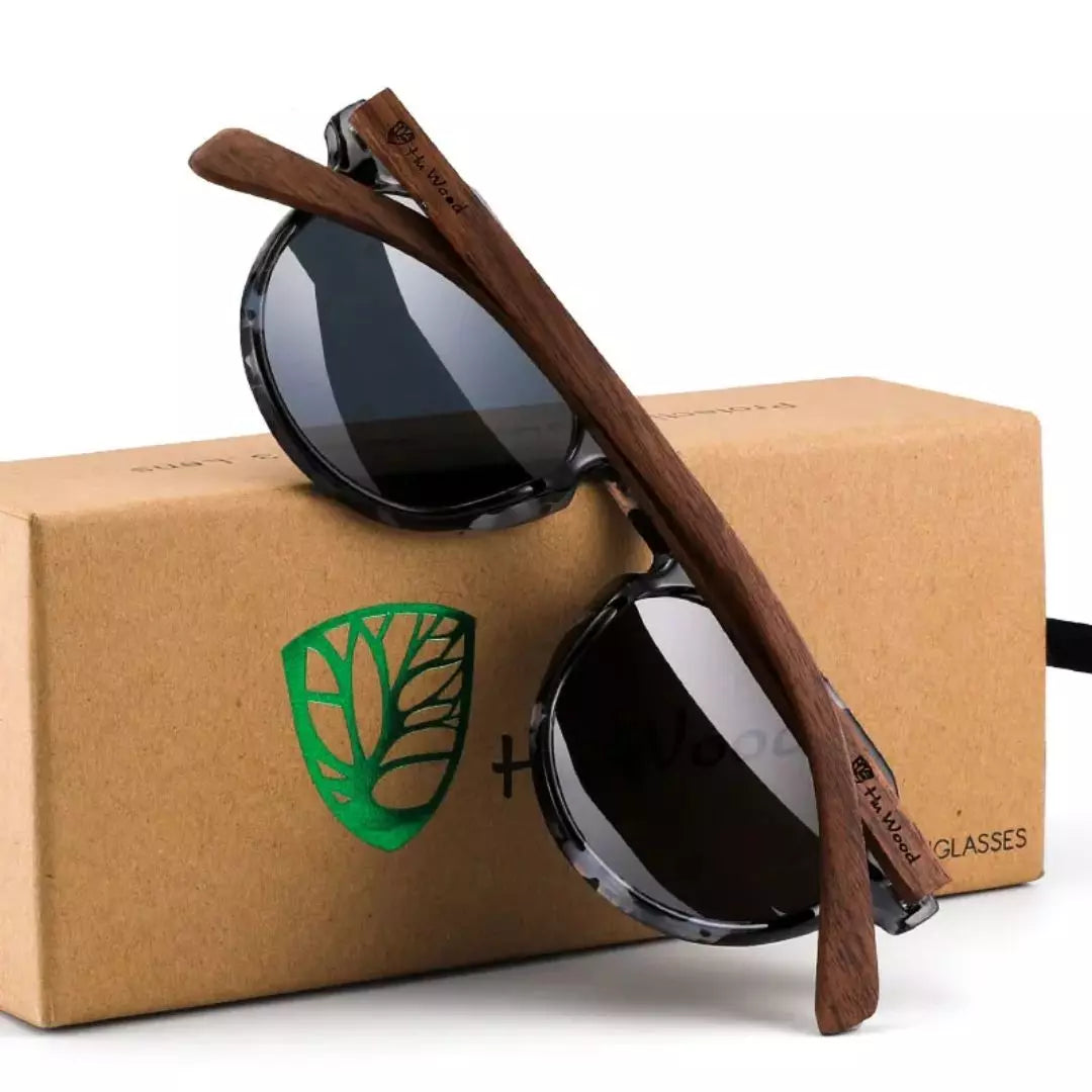 Óculos de Sol Masculino Axis Hu Wood